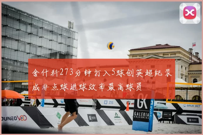 舍什科273分钟打入5球创英超纪录成非点球进球效率最高球员