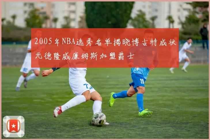 2005年NBA选秀名单揭晓博古特成状元德隆威廉姆斯加盟爵士